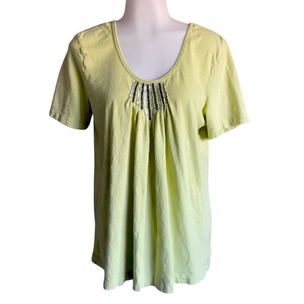 KIARA Embellished Bodice Cotton Tee